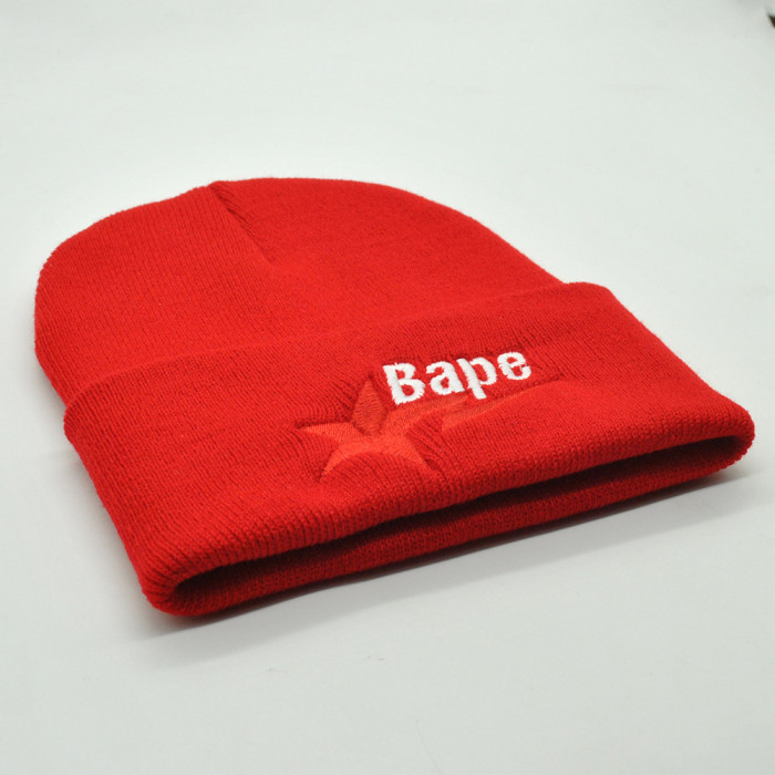Lightning Star Letter Embroidered Knit Beanie 9 colors