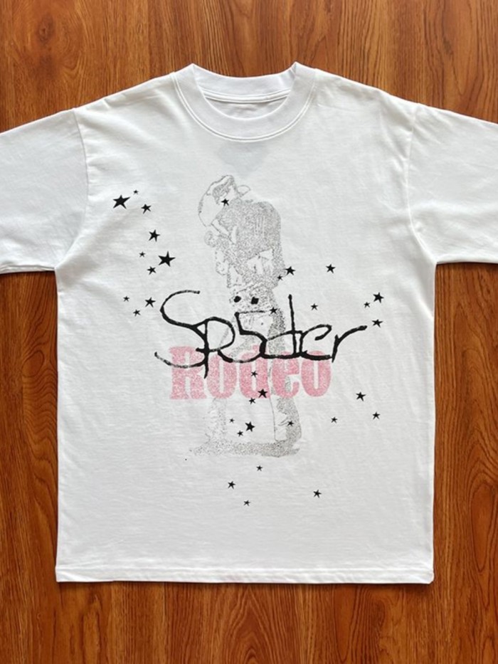 Co-branded global tour peripheral cotton tee