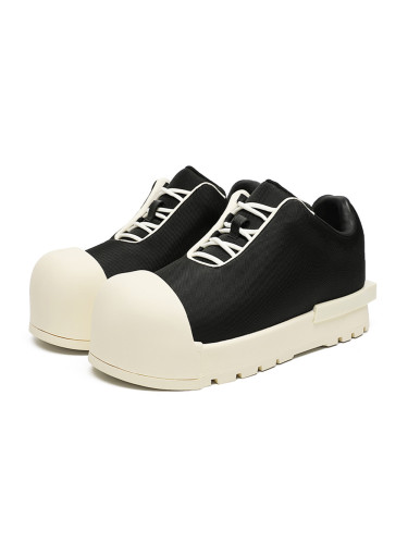 Black and White Mickey Low Top Big Head Shoes