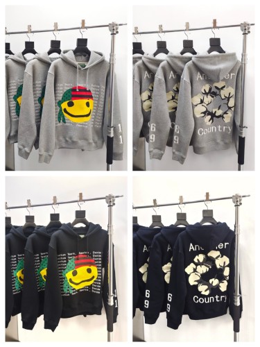 1:1 quality version Pop-up Smiley Hoodie 2 colors