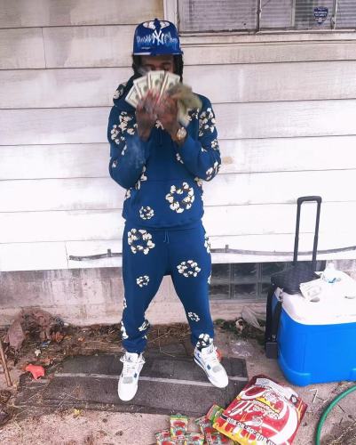 1:1 quality version Branch and leaf Kapok Hoodie & Sweatpants Set 3 colors