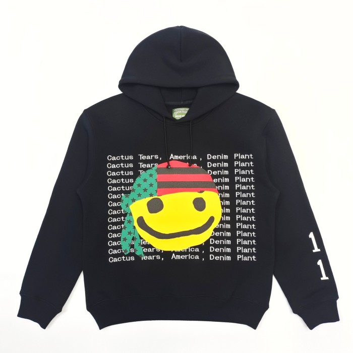 1:1 quality version Pop-up Smiley Hoodie 2 colors