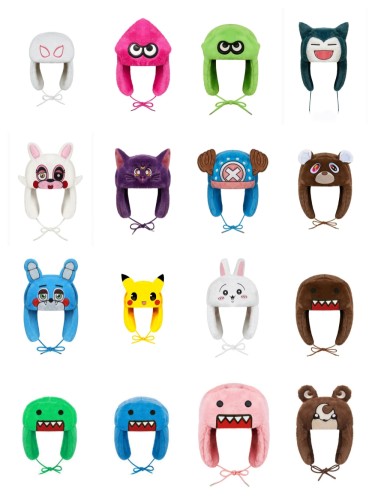 Thickened cartoon animal ear protection cold beanie 51 colors