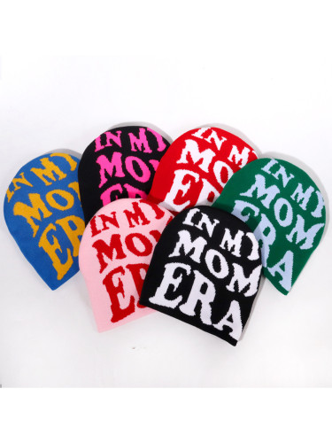 ERA Large Letter Jacquard Knit beanie 6 colors