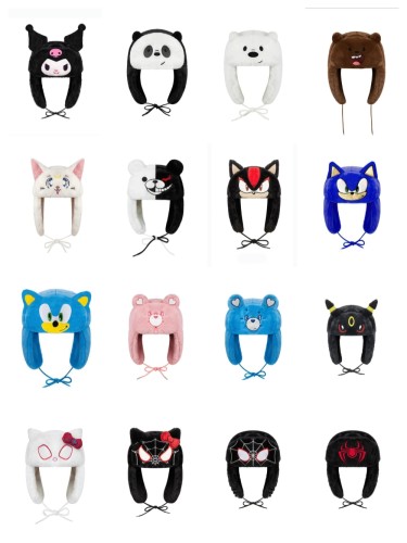 Thickened cartoon animal ear protection cold beanie 51 colors