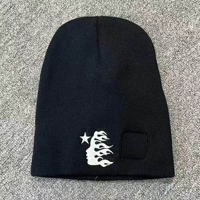1:1 quality version Hip Hop Rhinestone Personalized Pattern Cold beanie 6 colors
