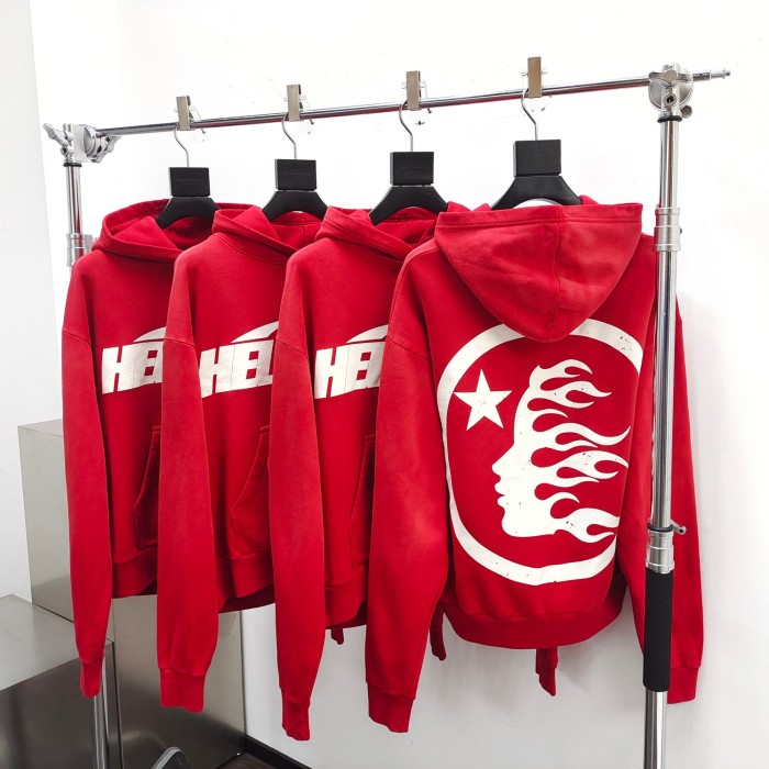 [Big & Tall for weights up to 260 lbs]1:1 quality version Classic White Letter Logo Hoodie with NFC tag