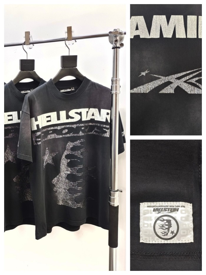 [Big & Tall for weights up to 260 lbs]1:1 quality version HS Flash Silver Logo Tee with NFC tag