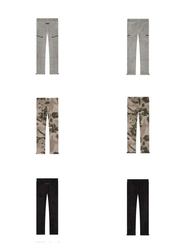 [Big & Tall for weights up to 220 lbs]1:1 quality version Labeled LOGO lamb wool shagreen thickened warm pants 3 colors
