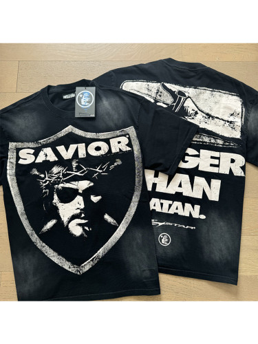 Shield Character Print Washed Version Tee