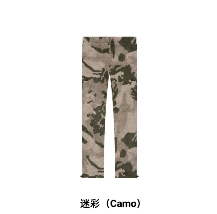 [Big & Tall for weights up to 220 lbs]1:1 quality version Labeled LOGO lamb wool shagreen thickened warm pants 3 colors