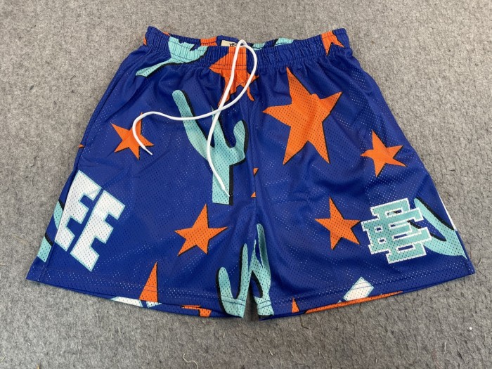  Basketball Star Jellyfish Print Mesh Shorts 4 colors