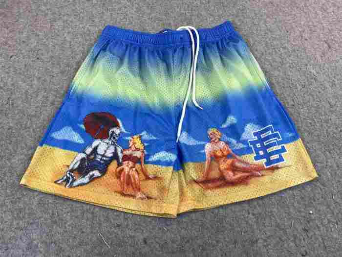  Illustration style quick-drying mesh shorts 5 colors