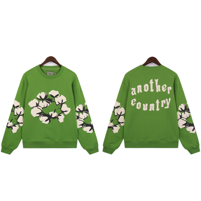 Big Branch Kapok Foam Letter Round Neck Sweatshirt 4 colors