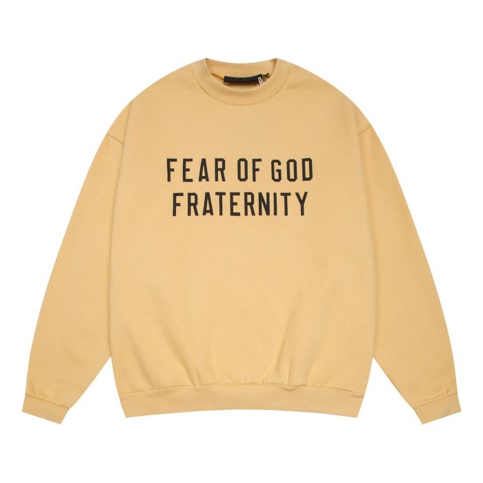 1:1 quality version Fraternity Logo Printed Crew Neck Sweatshirt 5 colors