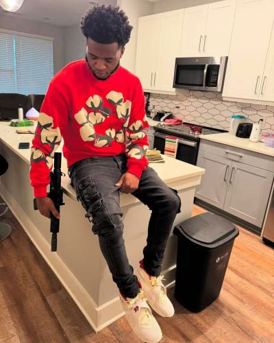 1:1 quality version DT Big Branch Flower Crew Neck Sweatshirt 2 colors