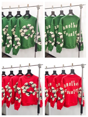 1:1 quality version DT Big Branch Flower Crew Neck Sweatshirt 2 colors