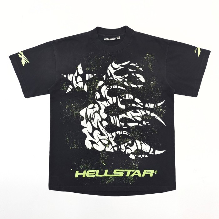 [buy more save more][Big & Tall for weights up to 260 lbs]1:1 quality version Sideways Goddess Logo Green Letter Jet Color Aged  Tee with NFC tag