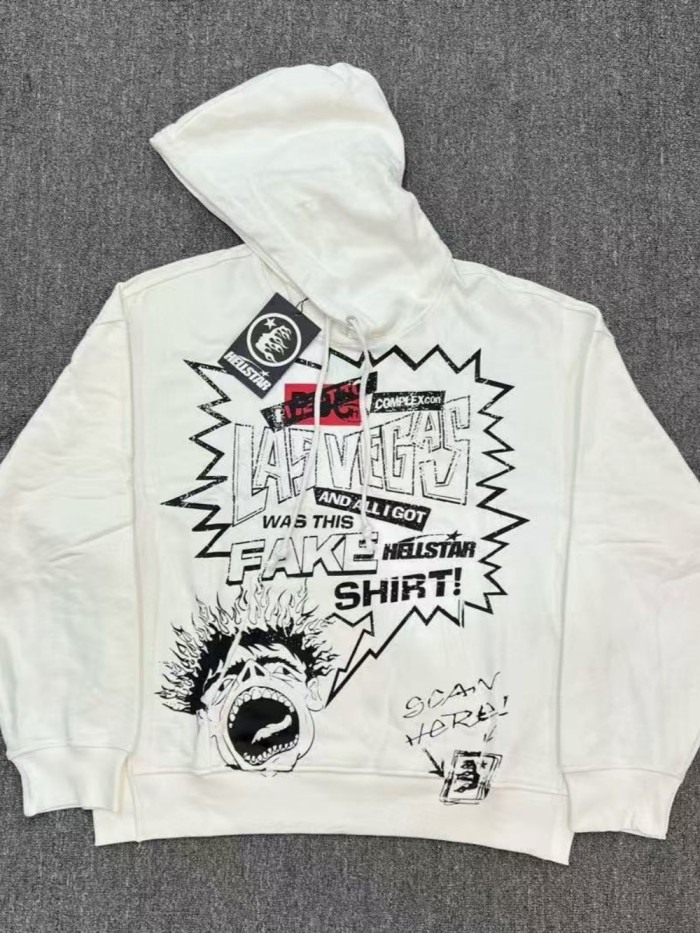 [buy more save more] 1:1 quality version Screaming Boy Slogan Print Hoodie 27613662