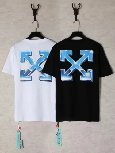 [buy more save more] Blue stereo letter short sleeve