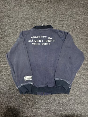 Vintage badge logo washed version denim jacket