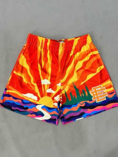 1:1 quality version Sunset print mesh breathable shorts
