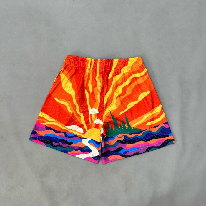 1:1 quality version Sunset print mesh breathable shorts 27621257