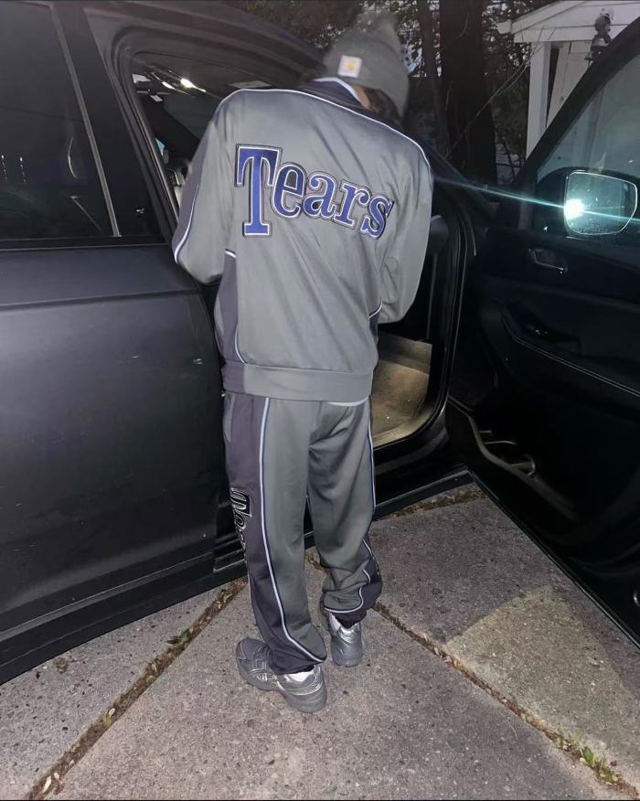1:1 quality version DT Large Letter Colorblocked Zip Jacket & Pants set