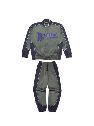 1:1 quality version DT Large Letter Colorblocked Zip Jacket & Pants set