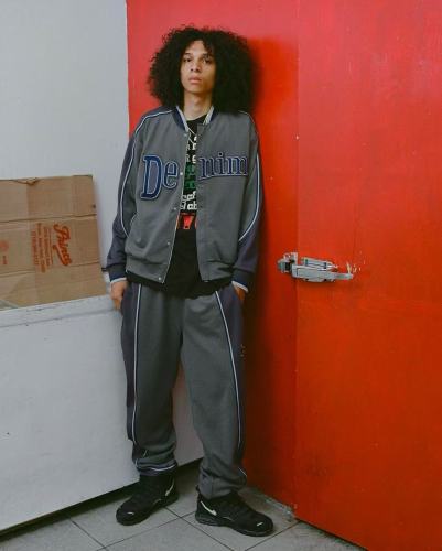 1:1 quality version DT Large Letter Colorblocked Zip Jacket & Pants set