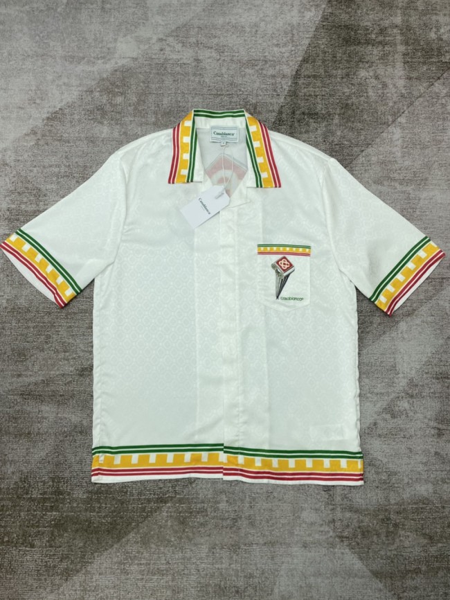 1:1 quality version Shoulder Stonehenge Printed Dark Logo Silk shirt