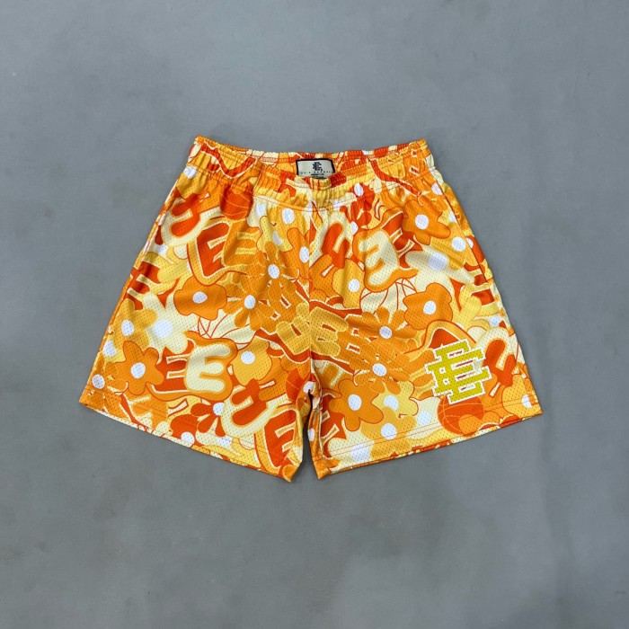 1:1 quality version Hawaii Collection Allover Floral Monogrammed Mesh Beach Shorts 3 colors