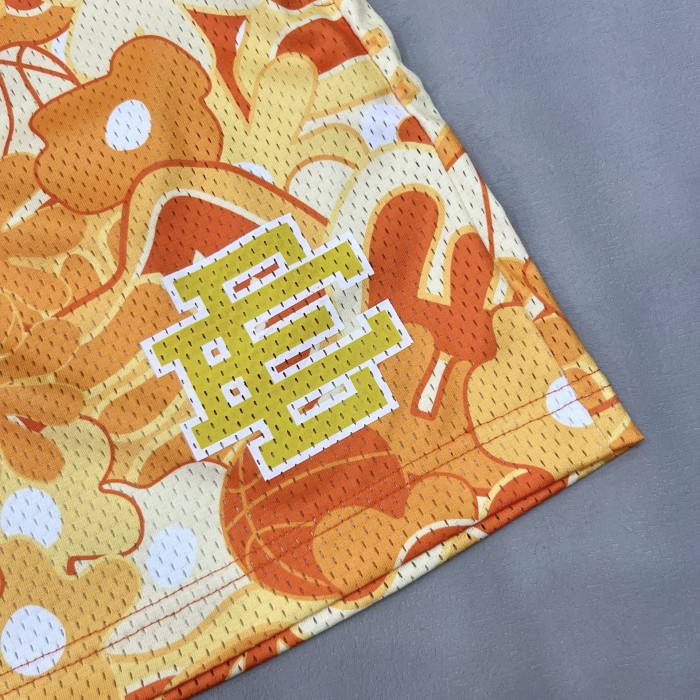 1:1 quality version Hawaii Collection Allover Floral Monogrammed Mesh Beach Shorts 3 colors