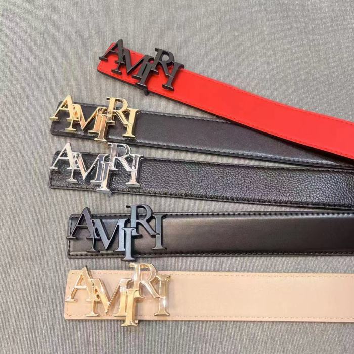 [50% Off]Amiri Metal Monogrammed Logo Belt【Width 3.8 cm】27625818