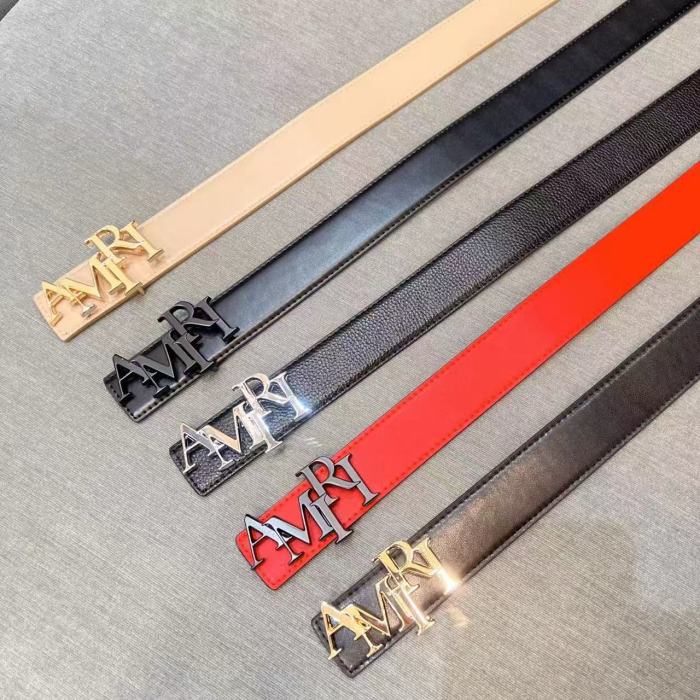 [50% Off]Amiri Metal Monogrammed Logo Belt【Width 3.8 cm】27625818