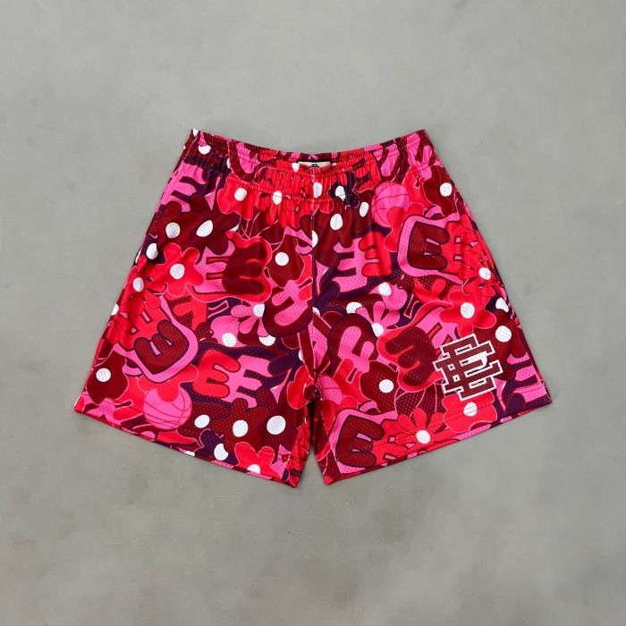 1:1 quality version Hawaii Collection Allover Floral Monogrammed Mesh Beach Shorts 3 colors