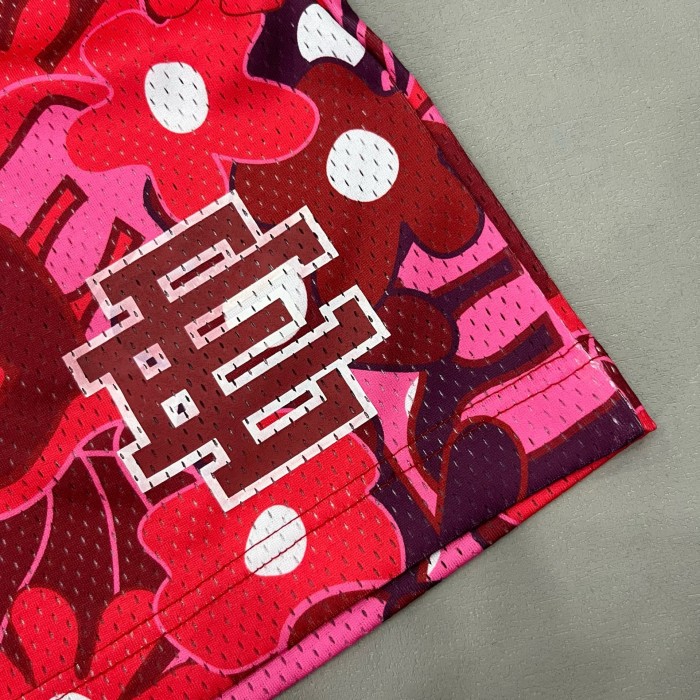 1:1 quality version Hawaii Collection Allover Floral Monogrammed Mesh Beach Shorts 3 colors