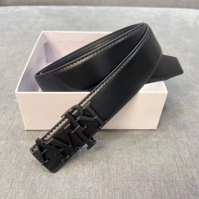 [50% Off]Amiri Metal Monogrammed Logo Belt【Width 3.8 cm】27625818