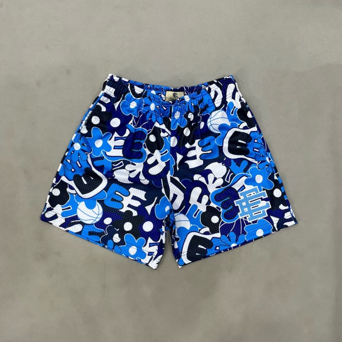 1:1 quality version Hawaii Collection Allover Floral Monogrammed Mesh Beach Shorts 3 colors