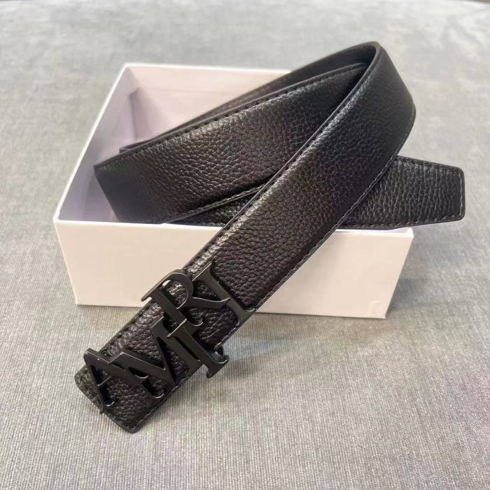 [50% Off]Amiri Metal Monogrammed Logo Belt【Width 3.8 cm】27625818