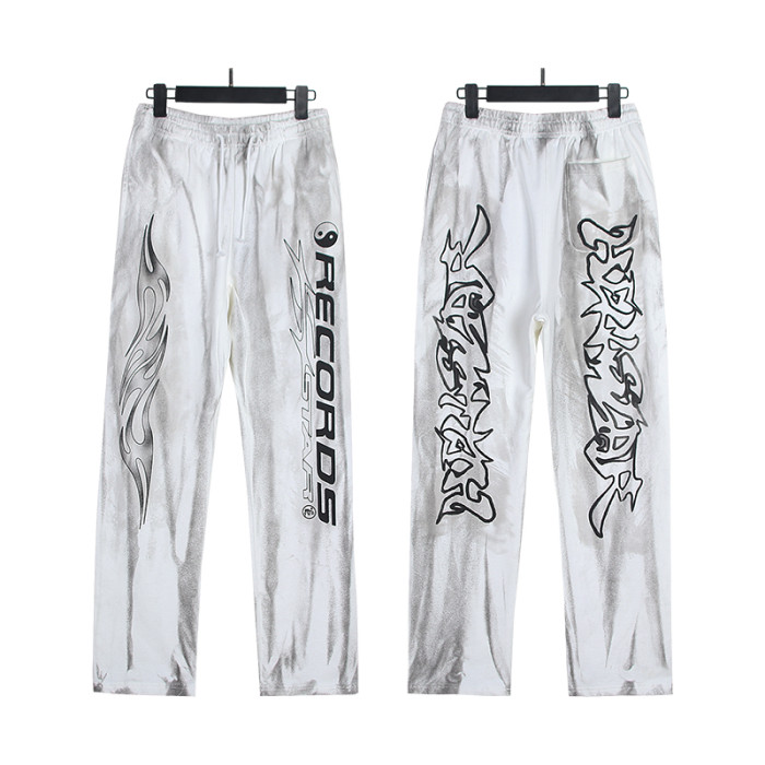 Joker Tai Chi Monogram Letter Print Washed and Aged hoodie & pants set