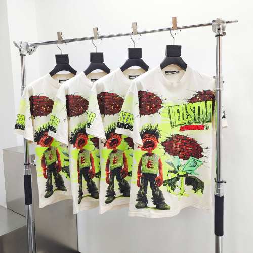 1:1 quality version Through the Wall Noise Portrait Print Tee with NFC tag