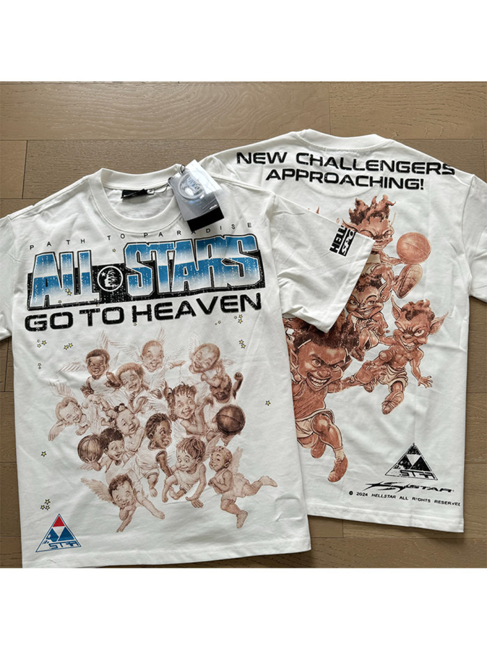 Bunch of little angels back devil print Tee