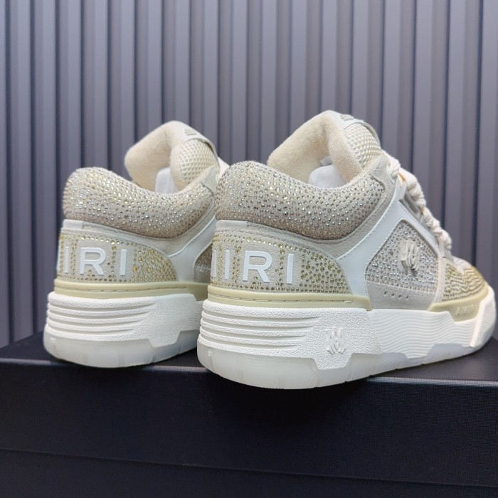 1:1 quality version Colorblocking full rhinestone low top thick bottom sneakers 15 colors