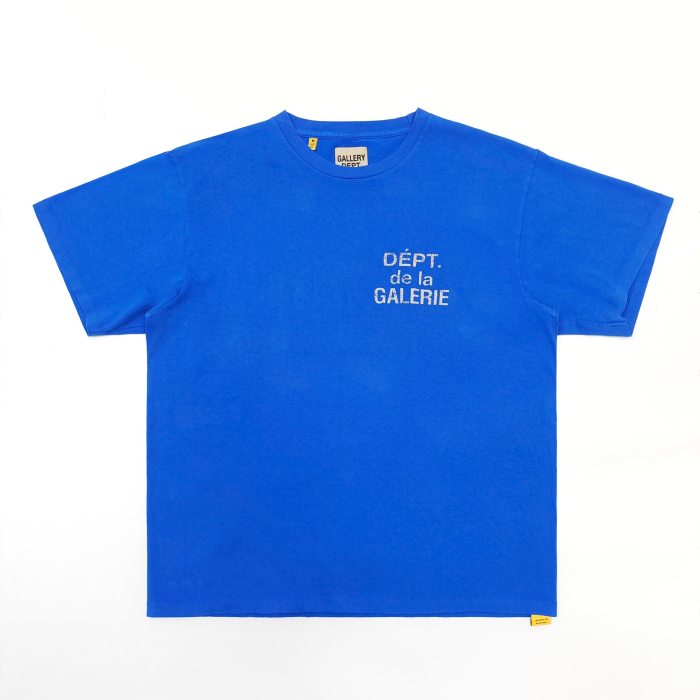 [buy more save more][Big & Tall for weights up to 260 lbs]1:1 quality version Front and back French logo print Tee 4 colors