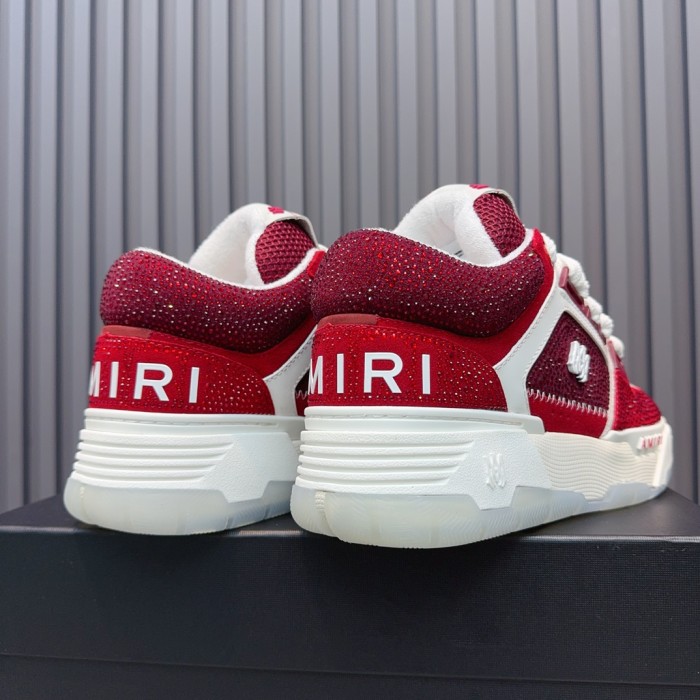 1:1 quality version Colorblocking full rhinestone low top thick bottom sneakers 15 colors