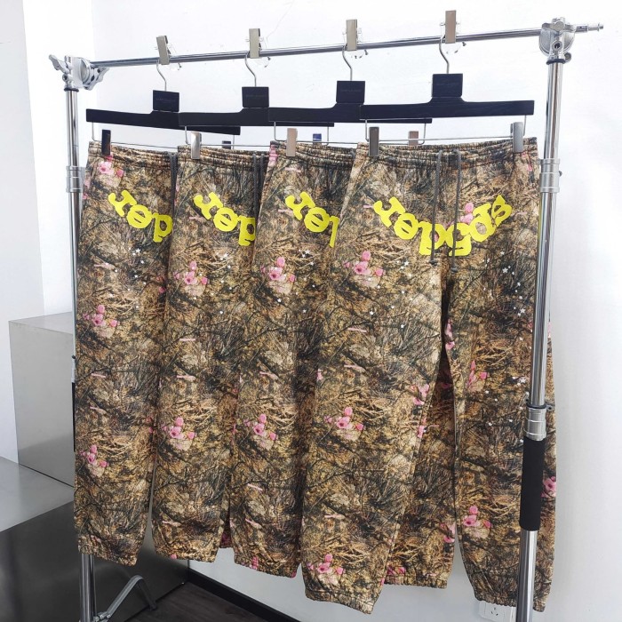 [buy more save more]1:1 quality version Tree Branch Flower Spider Web Print Hoodie & Pants Set