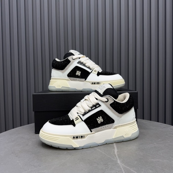 1:1 quality version Colorblocking full rhinestone low top thick bottom sneakers 15 colors