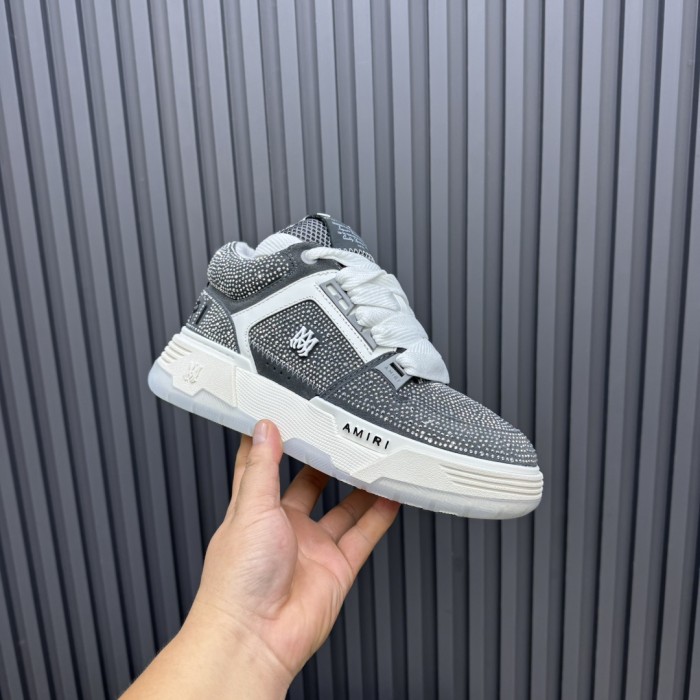 1:1 quality version Colorblocking full rhinestone low top thick bottom sneakers 15 colors