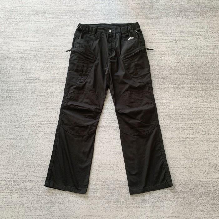 Three-dimensional cut multi-pocket outdoor straight leg cargo pants 3 colors